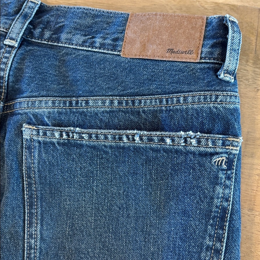 Madewell Low-Slung Baggy Crop Jeans 26 100% Cotton - Picture 13 of 15